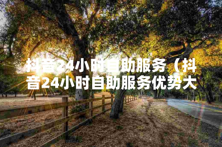 抖音24小时自助服务（抖音24小时自助服务优势大揭秘）
