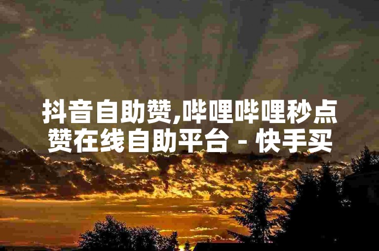 抖音自助赞,哔哩哔哩秒点赞在线自助平台 - 快手买站0.5块钱100个秒到张 - 快手低价1元一千赞
