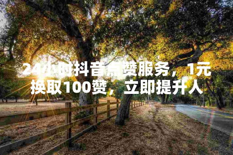 24小时抖音点赞服务，1元换取100赞，立即提升人气！