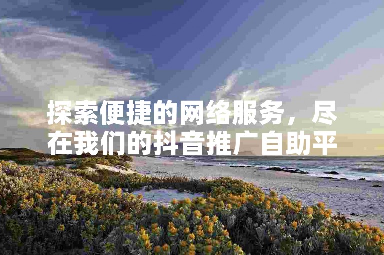探索便捷的网络服务，尽在我们的抖音推广自助平台，提供全天候的点赞充值和QQ空间点赞服务。