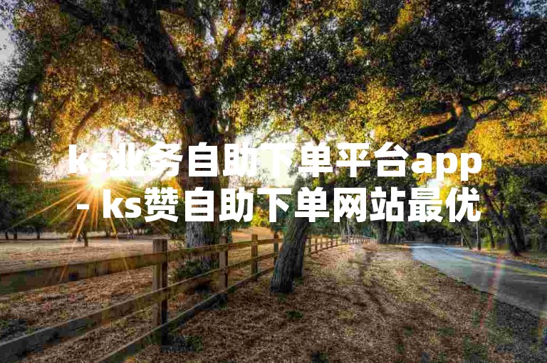 ks业务自助下单平台app - ks赞自助下单网站最优惠运营网
