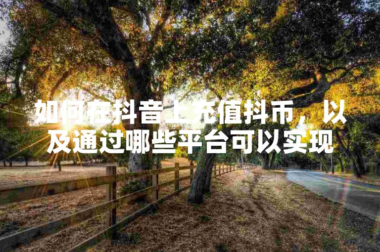 如何在抖音上充值抖币，以及通过哪些平台可以实现快手点赞增长和自动发卡服务呢？
