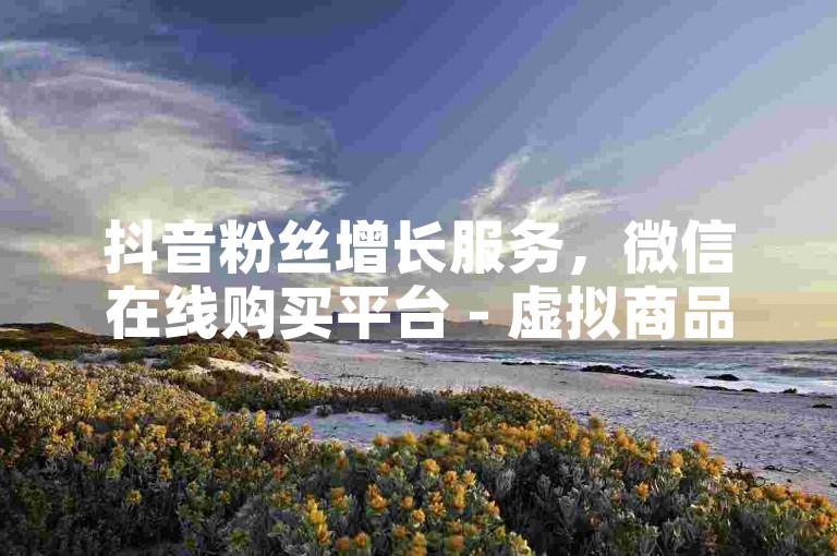 抖音粉丝增长服务，微信在线购买平台 - 虚拟商品交易市场全天候开放 - 微博推广优惠套餐