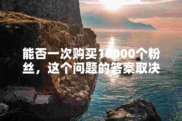 能否一次购买10000个粉丝，这个问题的答案取决于具体的平台规则和政策。