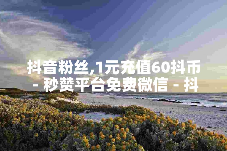 抖音粉丝,1元充值60抖币 - 秒赞平台免费微信 - 抖音亲密值助力1元500个