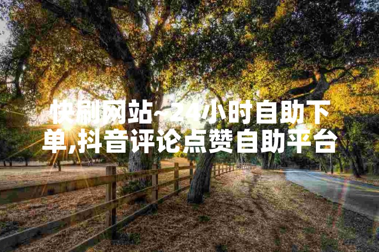 快刷网站~24小时自助下单,抖音评论点赞自助平台大全图片