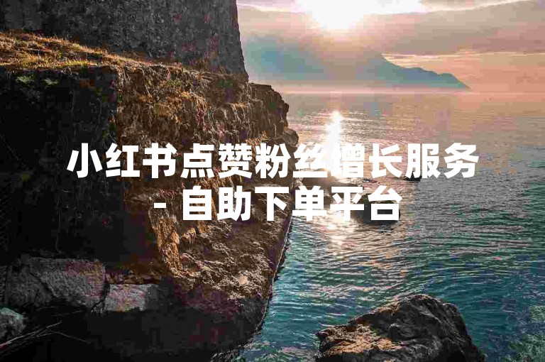 小红书点赞粉丝增长服务 - 自助下单平台