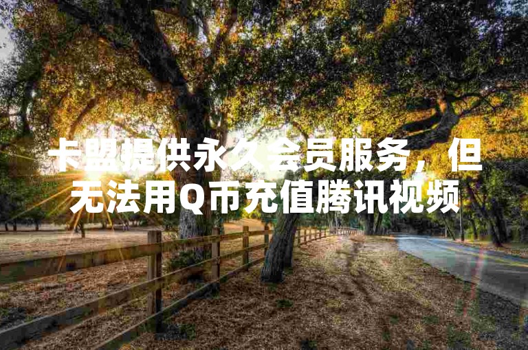 卡盟提供永久会员服务，但无法用Q币充值腾讯视频会员；同时，我们还有24小时在线的抖音点赞服务和QQ秒赞功能。