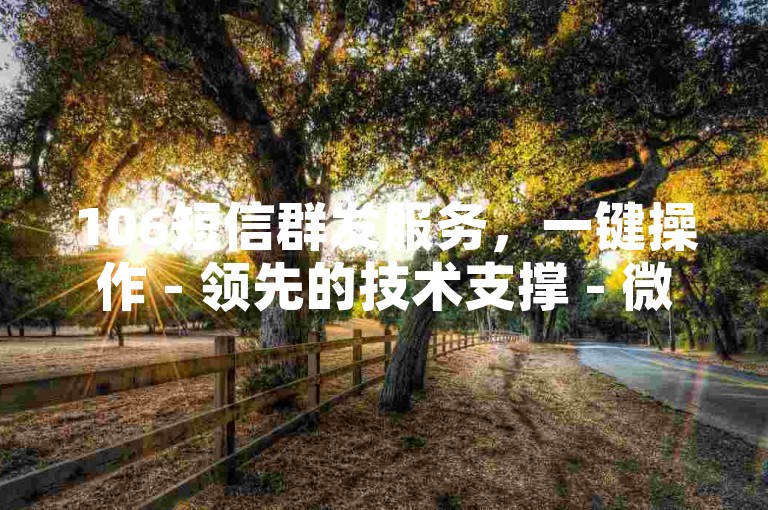 106短信群发服务，一键操作 - 领先的技术支撑 - 微信点赞仅需0.1元/1000次 - 经济实惠的自助选择。