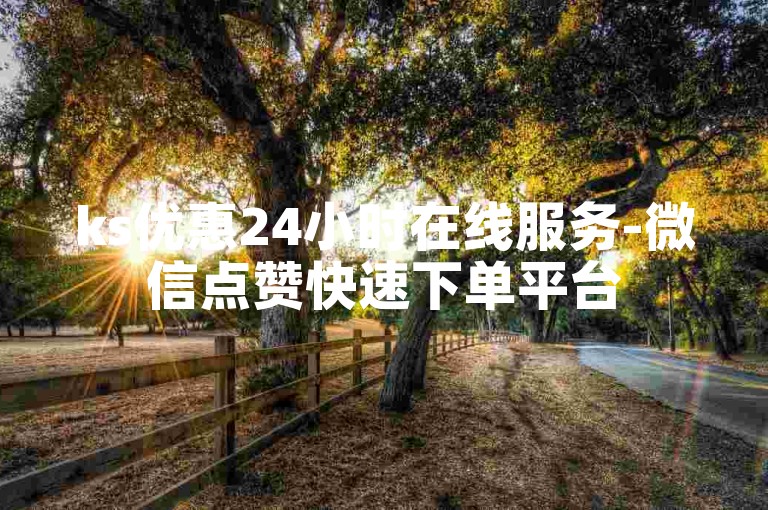 ks优惠24小时在线服务-微信点赞快速下单平台