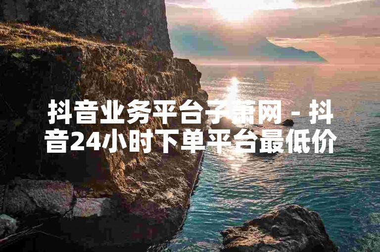 抖音业务平台子萧网 - 抖音24小时下单平台最低价
