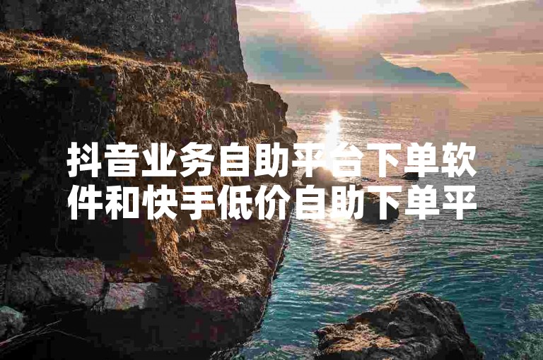 抖音业务自助平台下单软件和快手低价自助下单平台卡盟是两种不同的服务工具，它们各自为用户提供便捷的在线下单体验。
