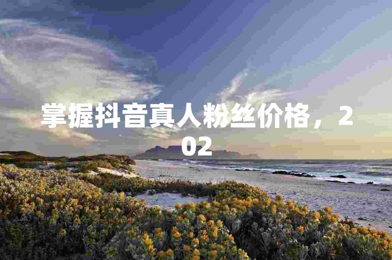 掌握抖音真人粉丝价格，2025年轻松提升账号影响力！