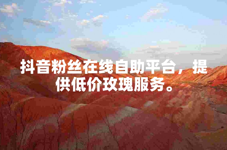 抖音粉丝在线自助平台，提供低价玫瑰服务。