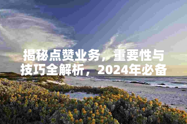 揭秘点赞业务，重要性与技巧全解析，2024年必备知识！