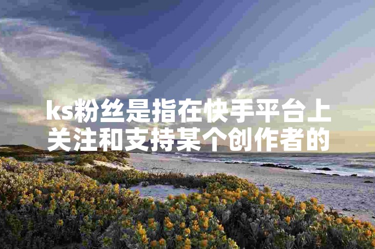 ks粉丝是指在快手平台上关注和支持某个创作者的用户群体。