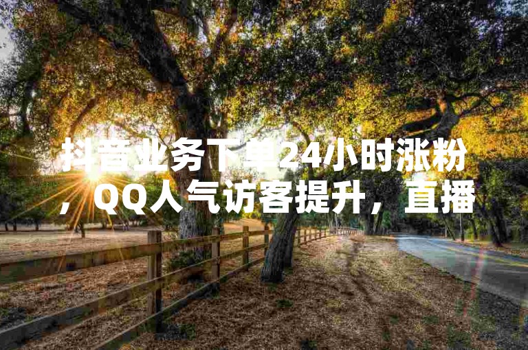 抖音业务下单24小时涨粉，QQ人气访客提升，直播间人气互动真人下单。