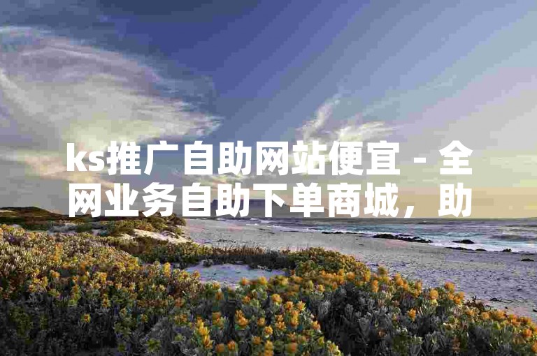 ks推广自助网站便宜 - 全网业务自助下单商城，助力高效推广。
