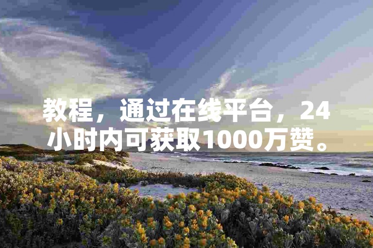 教程，通过在线平台，24小时内可获取1000万赞。
