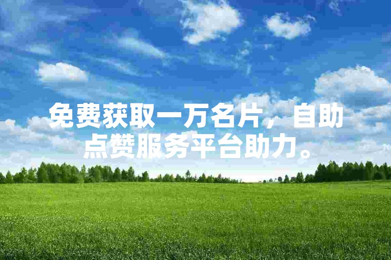 免费获取一万名片，自助点赞服务平台助力。