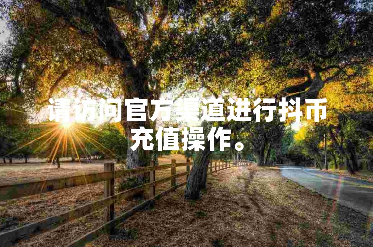 请访问官方渠道进行抖币充值操作。