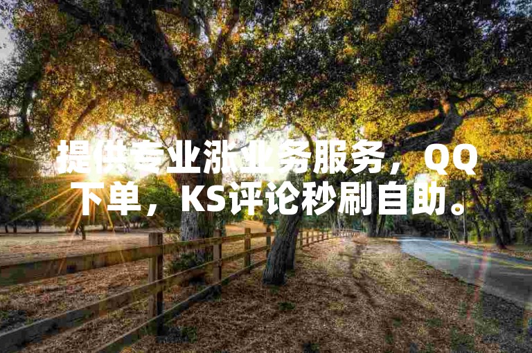 提供专业涨业务服务，QQ下单，KS评论秒刷自助。