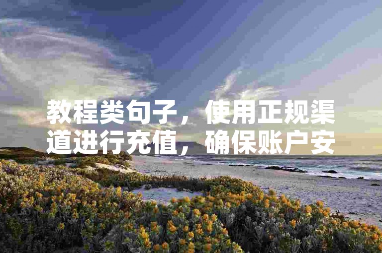 教程类句子，使用正规渠道进行充值，确保账户安全。