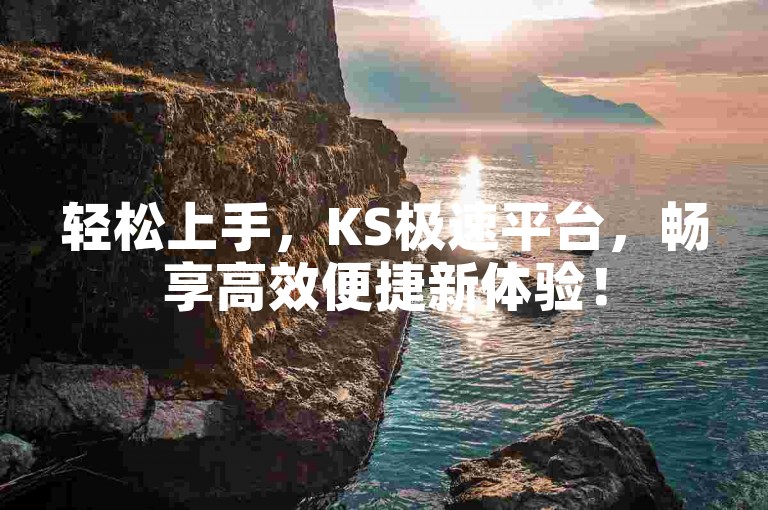 轻松上手，KS极速平台，畅享高效便捷新体验！