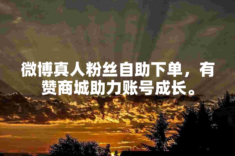 微博真人粉丝自助下单，有赞商城助力账号成长。