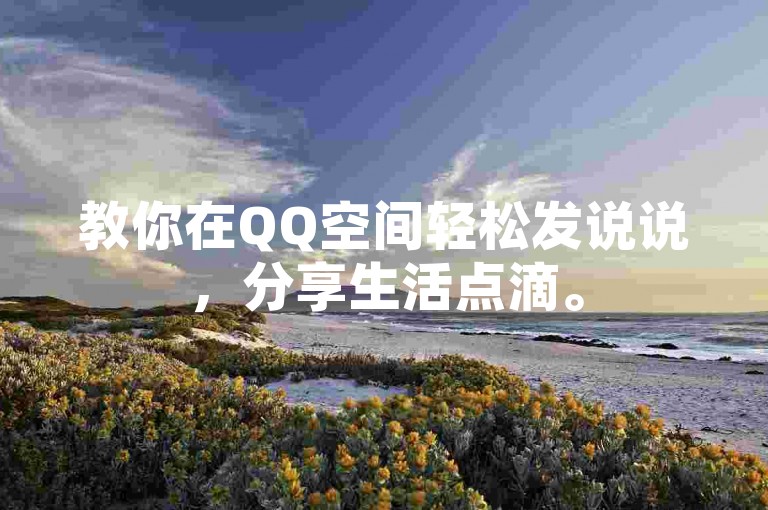 教你在QQ空间轻松发说说，分享生活点滴。
