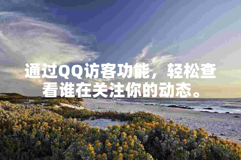 通过QQ访客功能，轻松查看谁在关注你的动态。