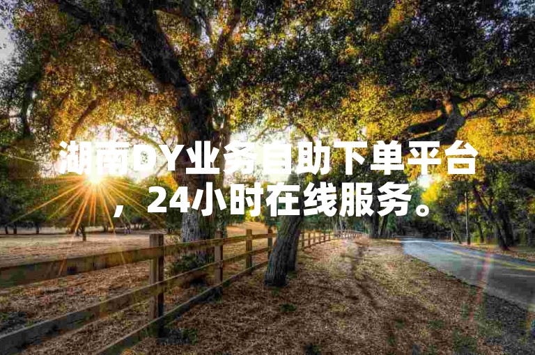 湖南DY业务自助下单平台，24小时在线服务。