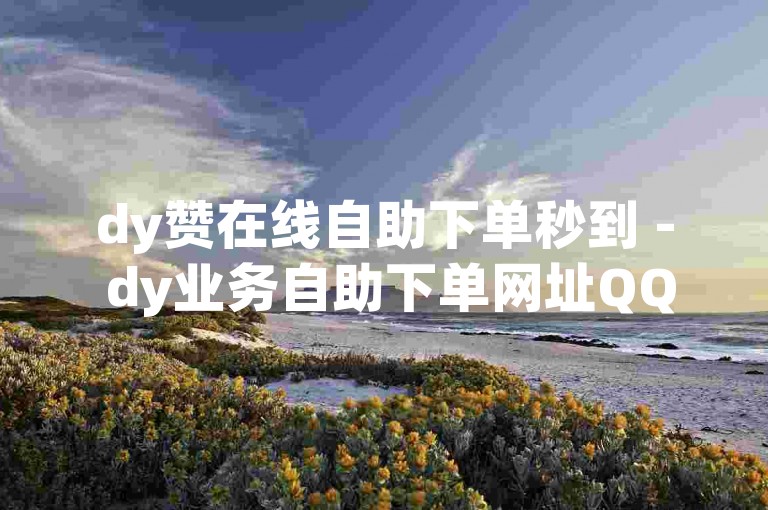 dy赞在线自助下单秒到 - dy业务自助下单网址QQ支付