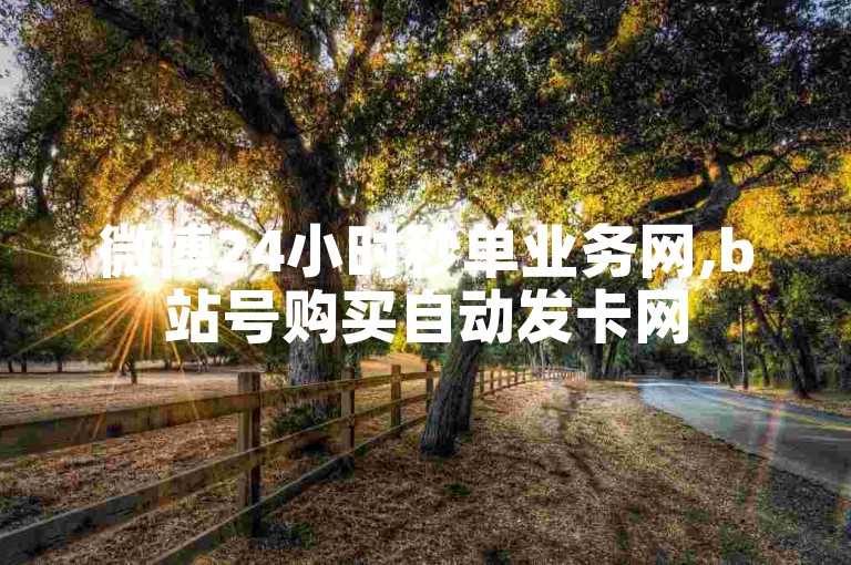微博24小时秒单业务网,b站号购买自动发卡网